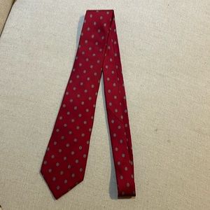 Christian Dior Silk Men’s Tie Red/Blue,